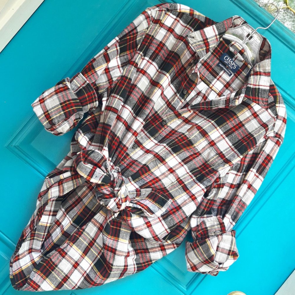 Flannel Shirt Boyfroend Oversized Long Sleeve Button Down Top